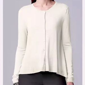 Simply Vera Vera Wang Button-Down Swing Cardigan